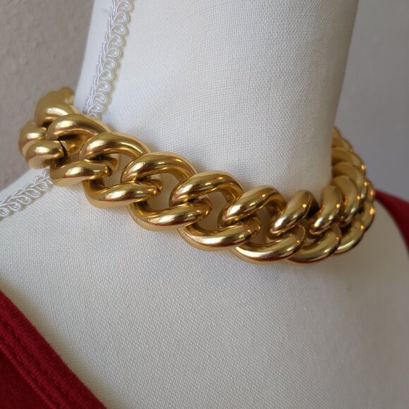 Erwin Pearl Vintage Chunky Gold-Plated Choker - Picture 3 of 12